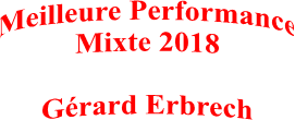 Meilleure Performance
Mixte 2018

Gérard Erbrech