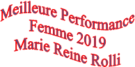 Meilleure Performance
Femme 2019
Marie Reine Rolli